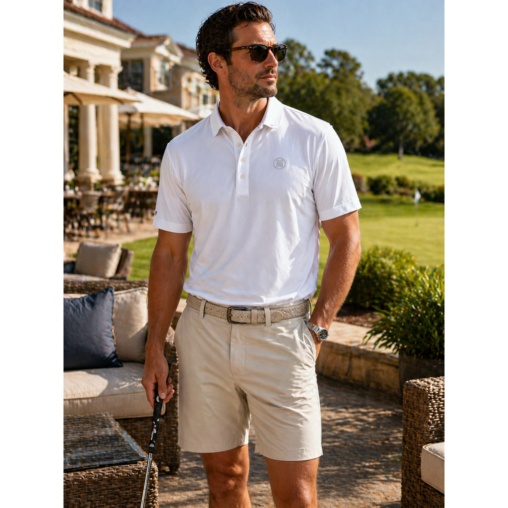 G/FORE Polo XXL White NWT $115 Luxury Golf Performance Shirt Stretch Dadcore